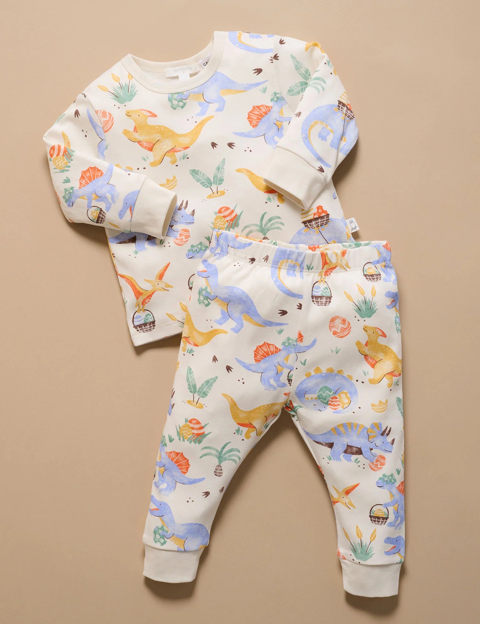 Purebaby Dino Dash Easter PJ Set