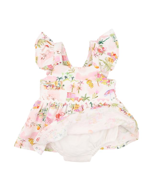 Paradiso Print Organic Overlay Dress