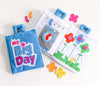 My Big Day Fabric Activity Book Blue Cover by Curious Columbus Kids