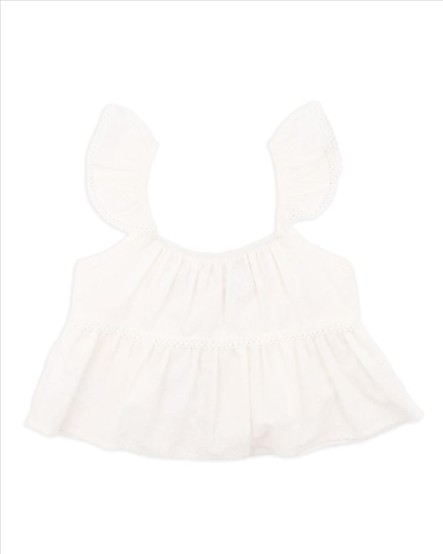 White Paradiso Embroidered Top - 1-6Y