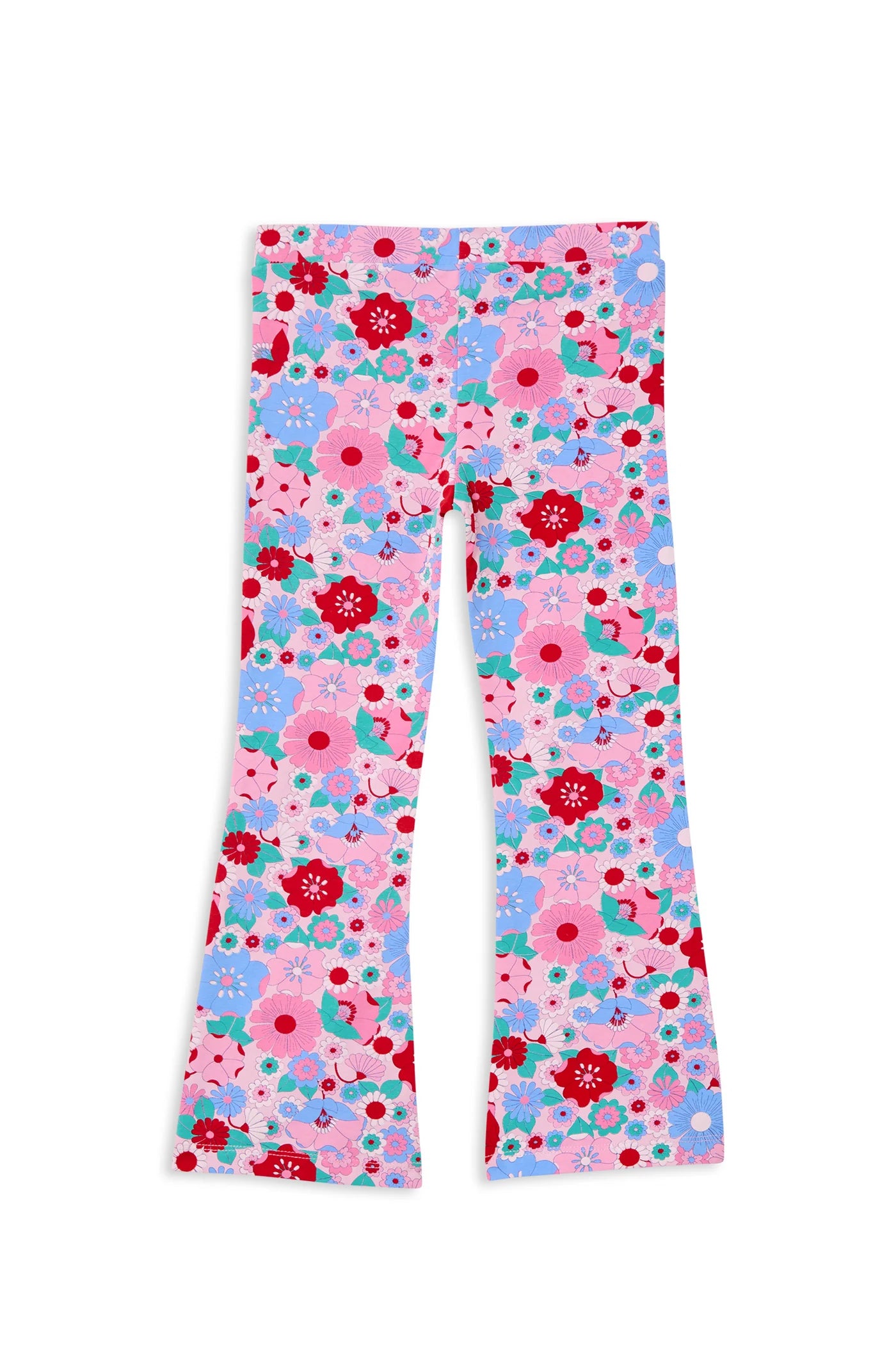 Milky Summer Blooms Flared Leggings