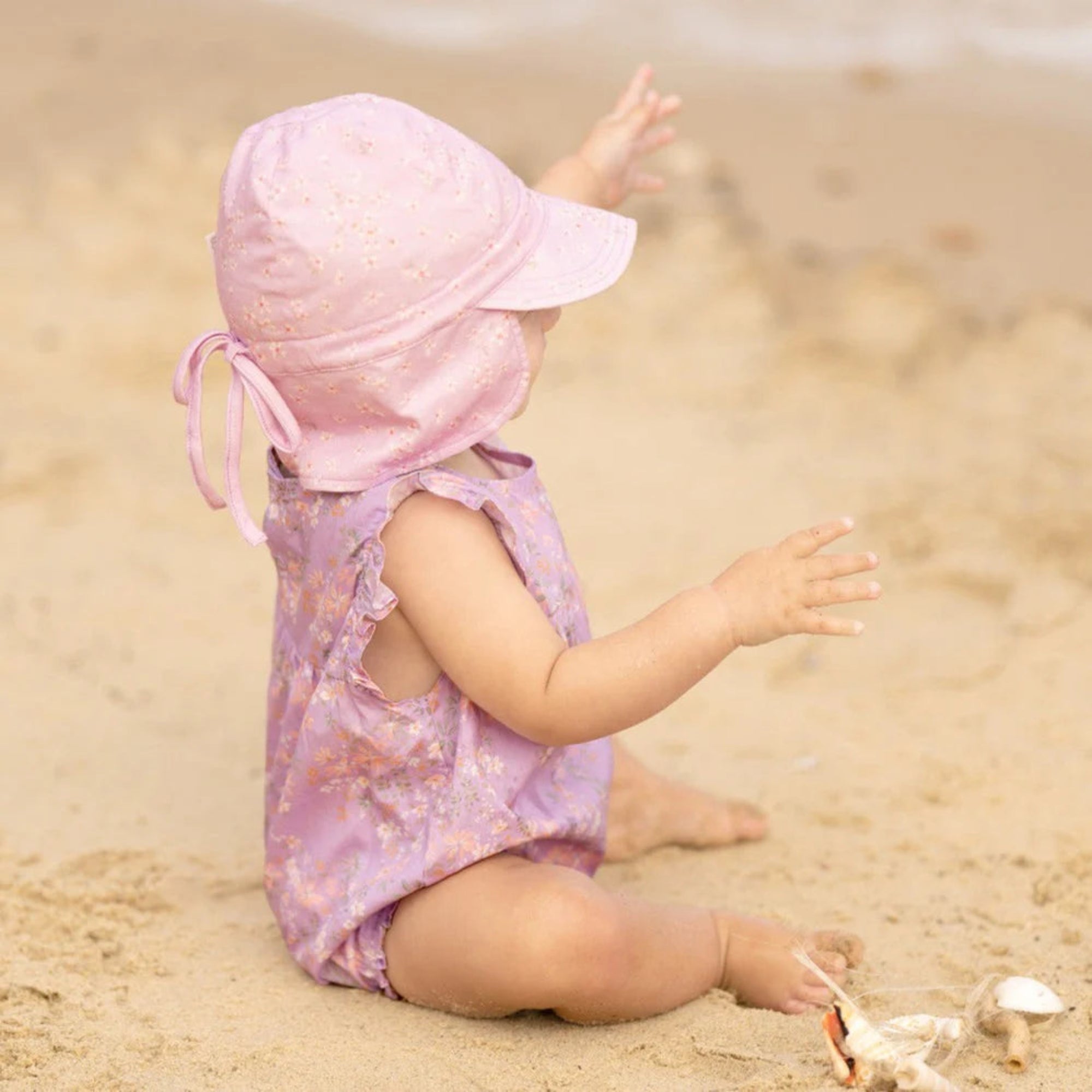 Toshi Flap Cap Bambini Nina Lavender