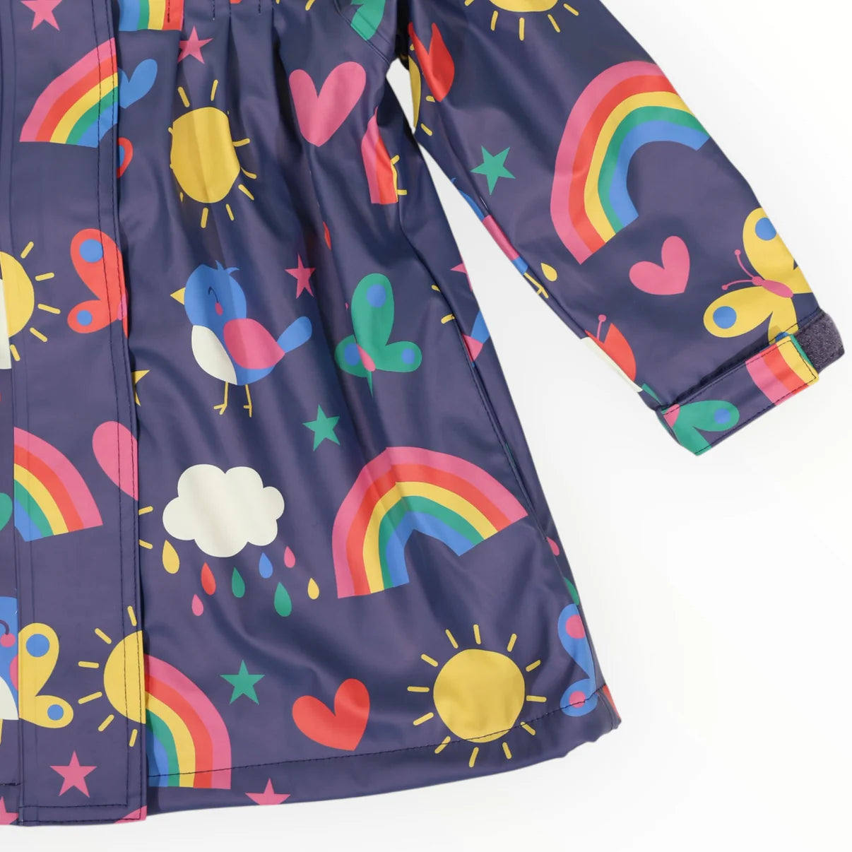 Korango Spring Rainbow Raincoat - Navy