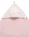 Purebaby Essential Hooded Towel - Pink Melange