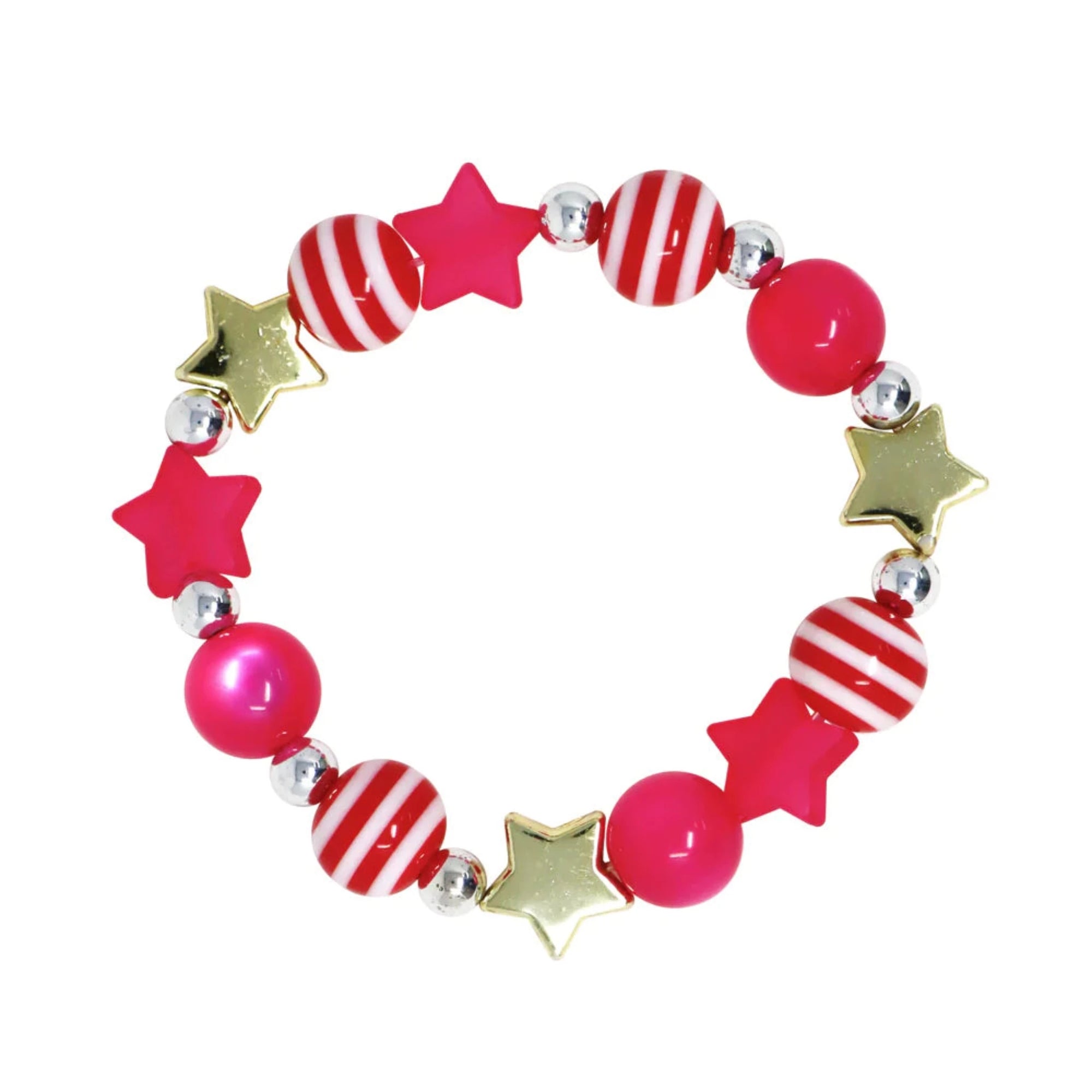 Starry Night Christmas Beaded Bracelet