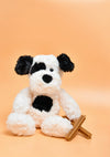 Petite Vous Harry the Black &amp; Cream Dog Plush