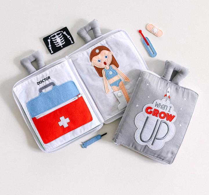 When I Grow Up Fabric Activity Book by Curious Columbus Kids