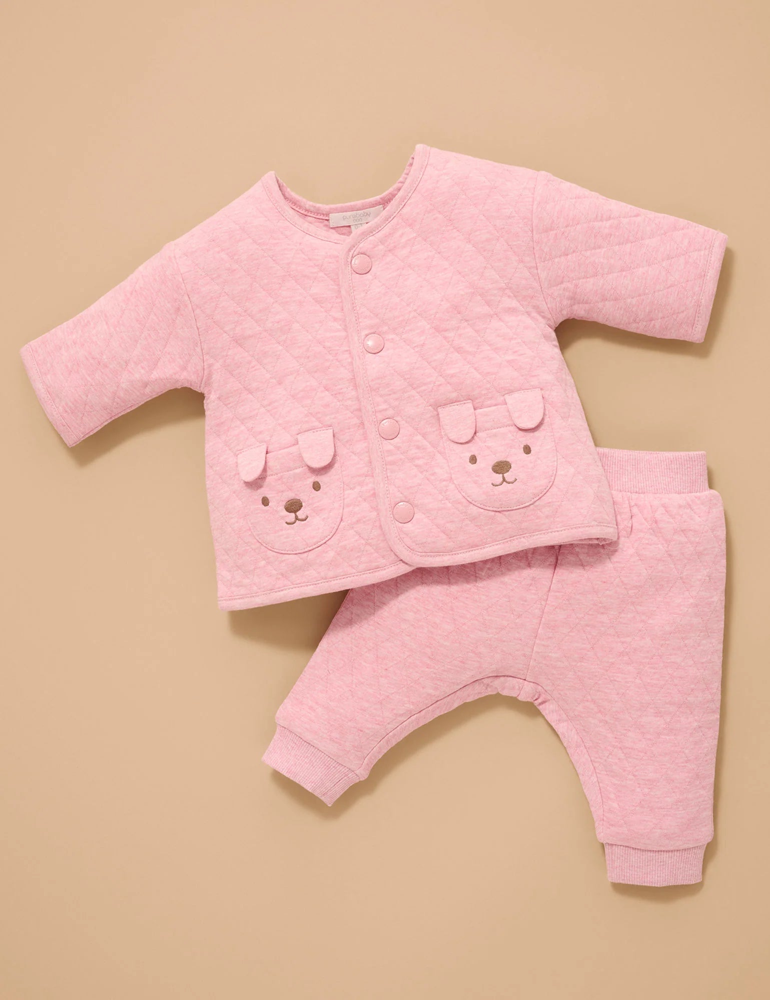 Puppy Quilted Track Set  - Petunia Melange