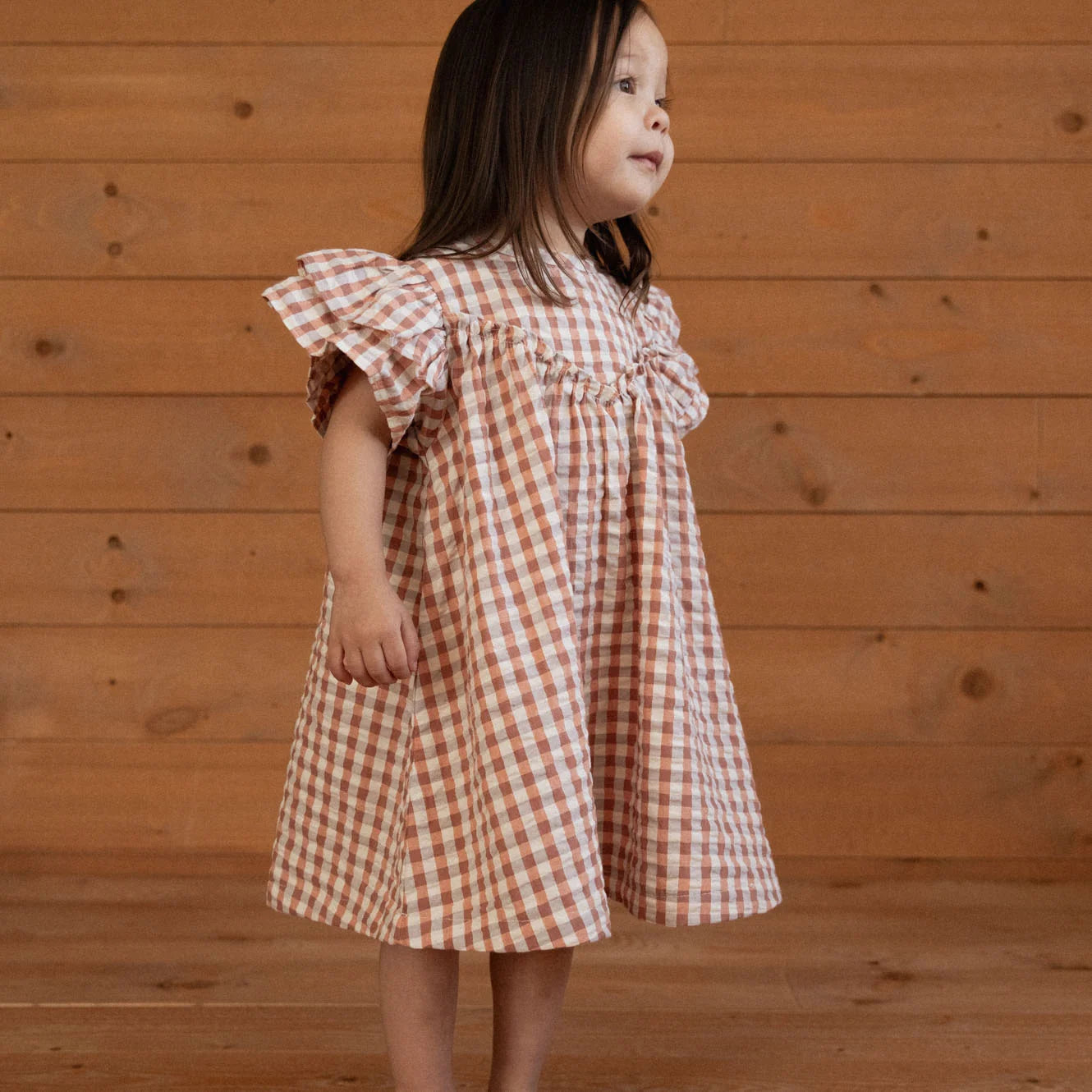 Nature Baby Una Dress - Dandelion Gingham