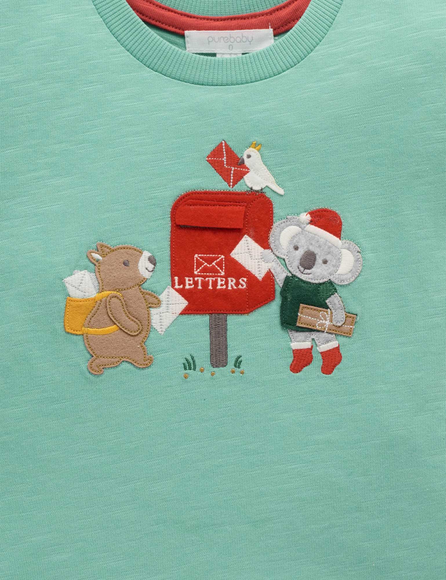 Purebaby Christmas Letterbox Tee