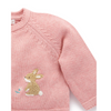 Purebaby Easter Cardigan - Peach  Melange