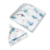 Ocean - Snuggle Hunny Baby Jersey Wrap &amp; Beanie Set