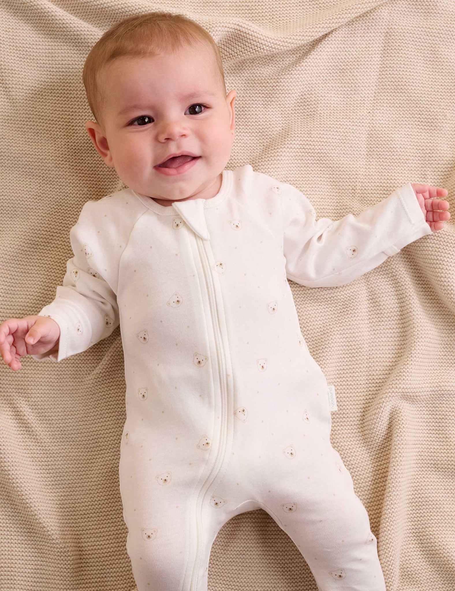 Purebaby Vanilla Bear Welcome Baby Pack - Over $120 in Value!