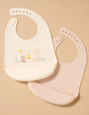 Purebaby Bear 2 Pack Silicone Bib