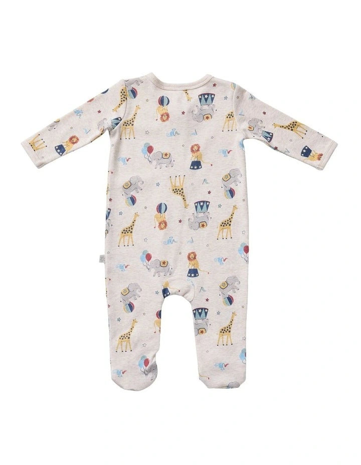 Marquise  Circus Footed Zipsuit in Grey