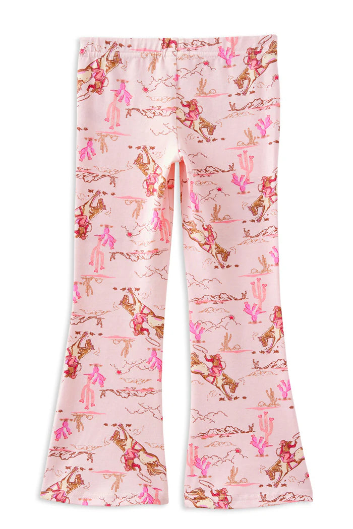 Milky Rowdy Rider Flared Legging - Lotus Pink