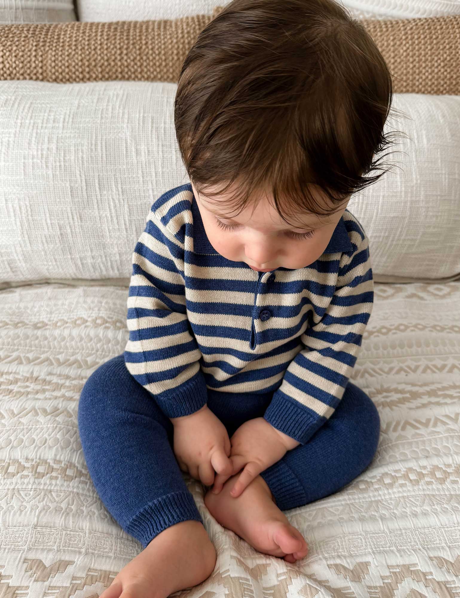Purebaby Polo Knit Set