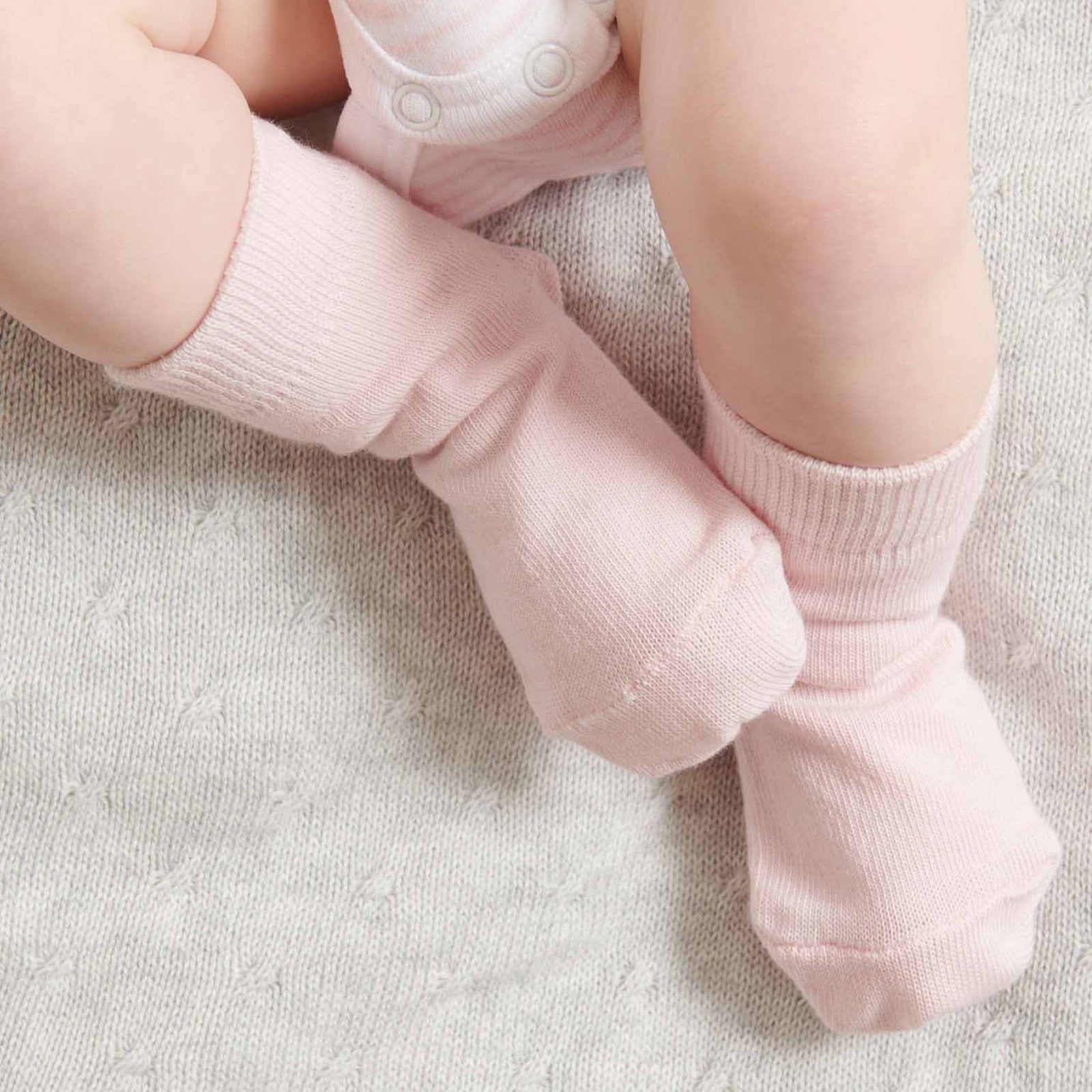 Purebaby Pack of 3 Socks - Pink