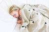 Alimrose Baa Baa Baby Blanket - Latte