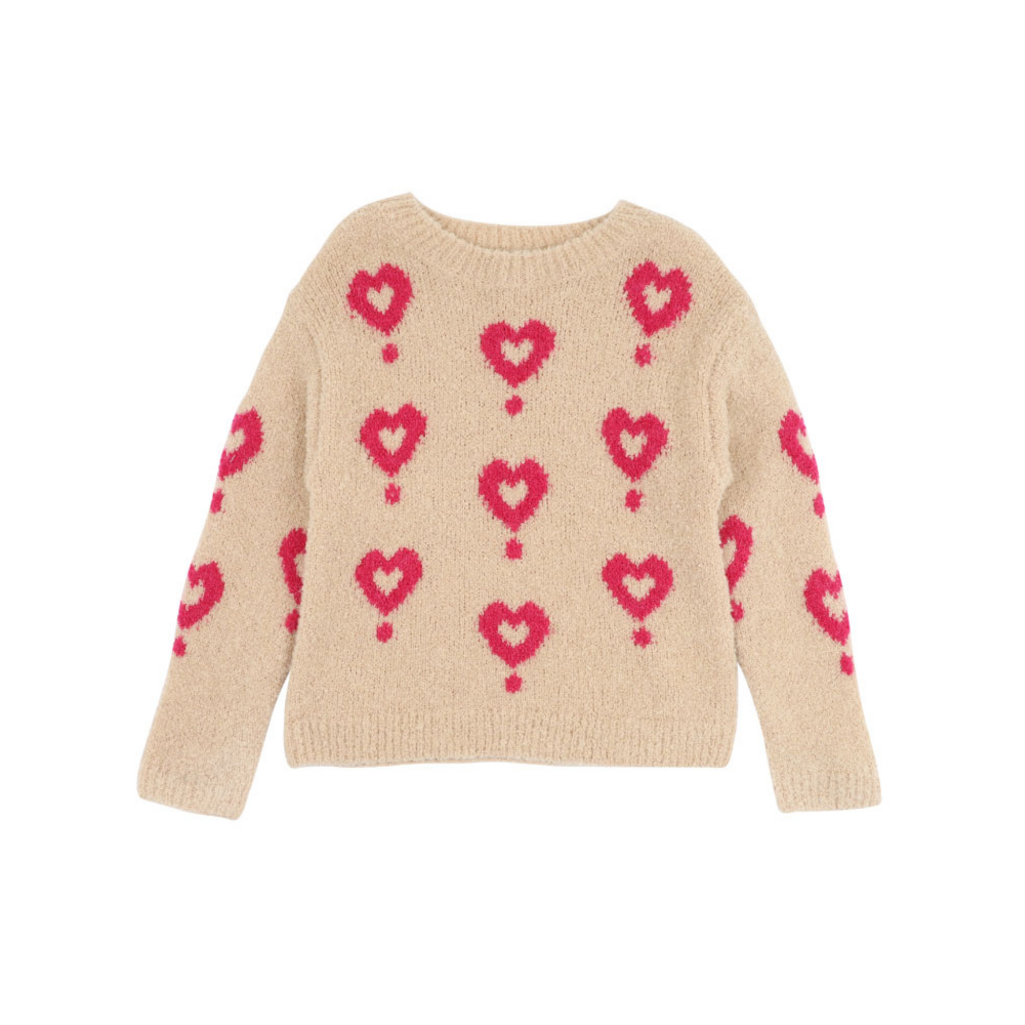 Fox & Finch Girls Hearts Jumper