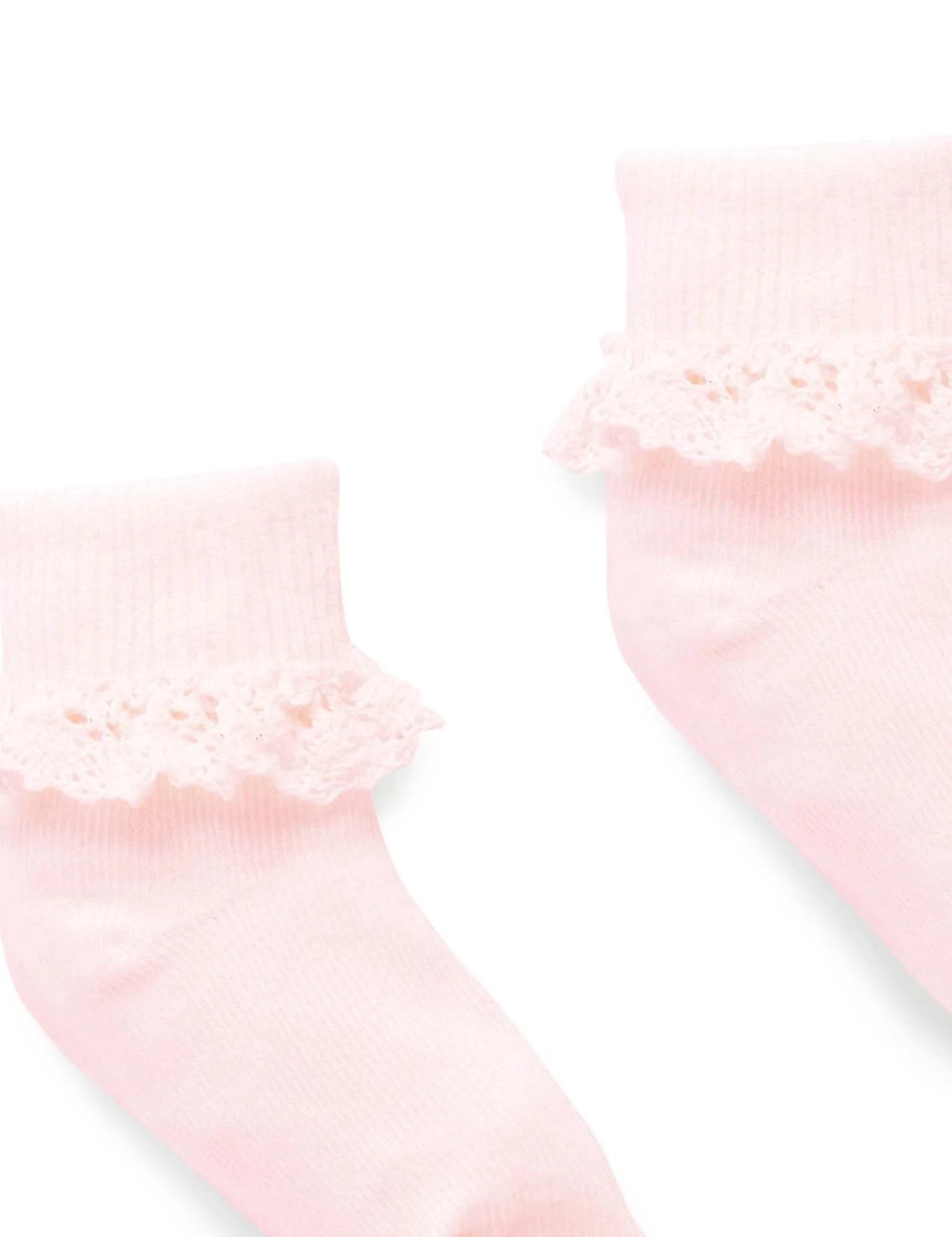 Purebaby Pink Lace Socks - 00 - 5YRS