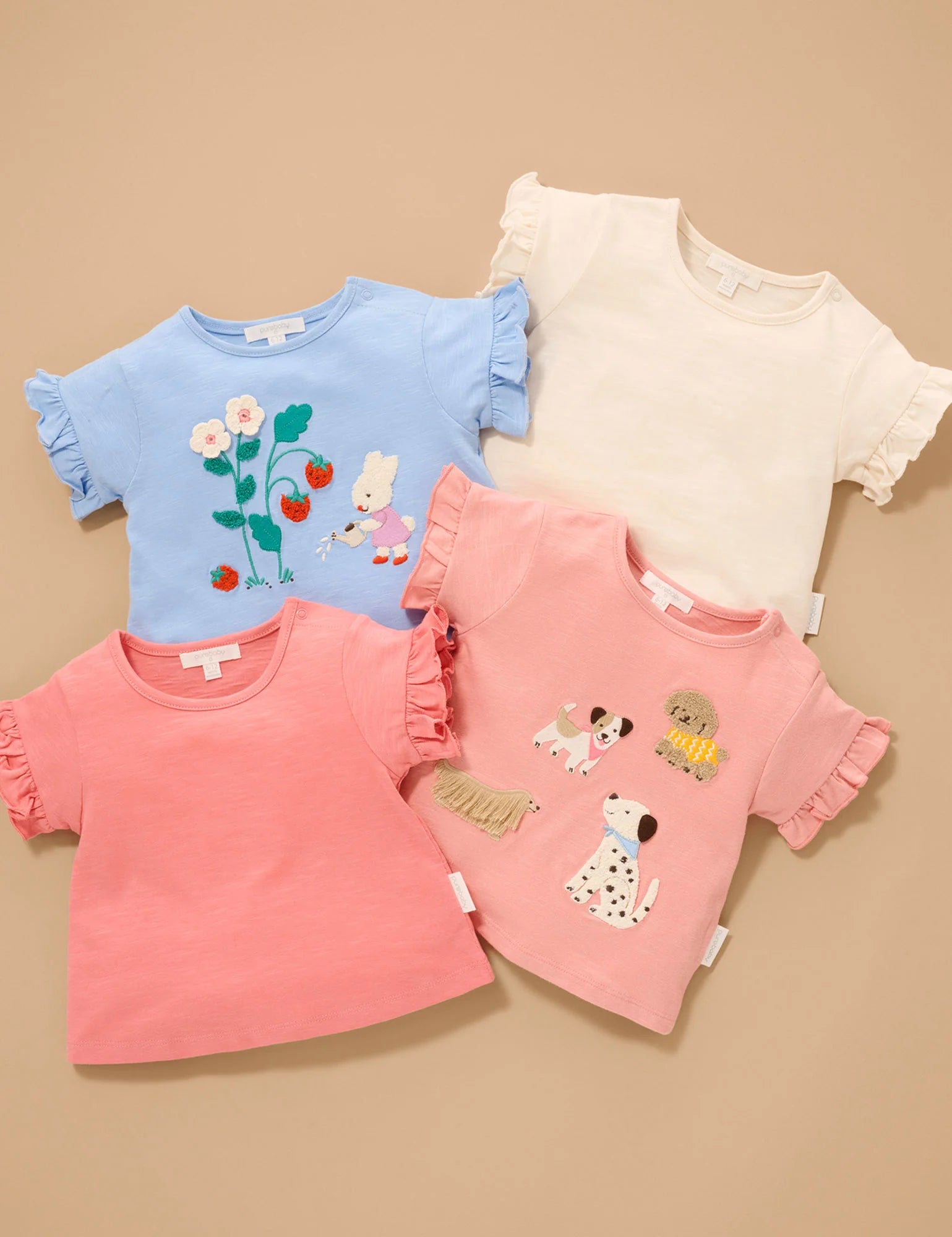 Ruffle Tee - Cloud