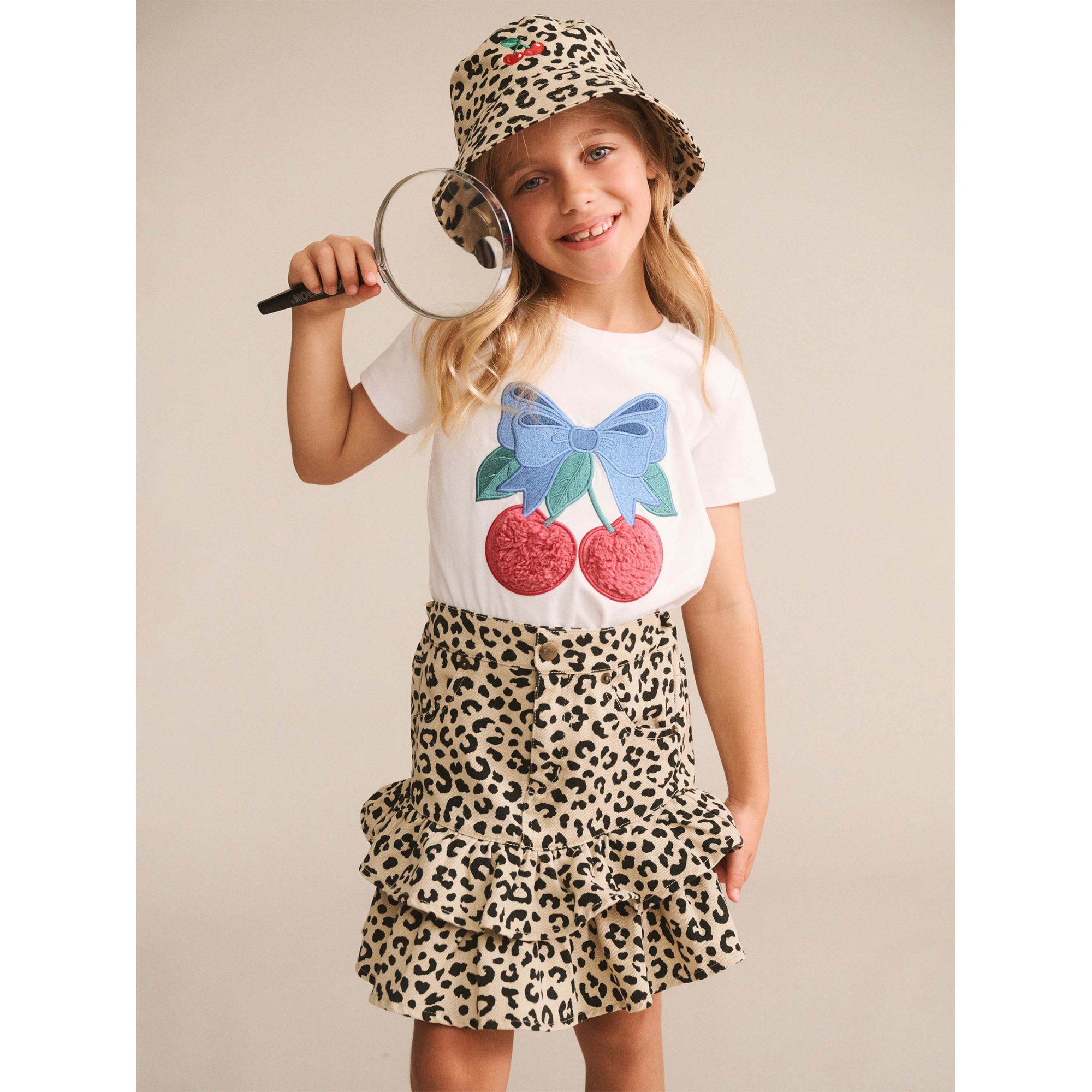 Huxbaby Cherry Bow Tee - White