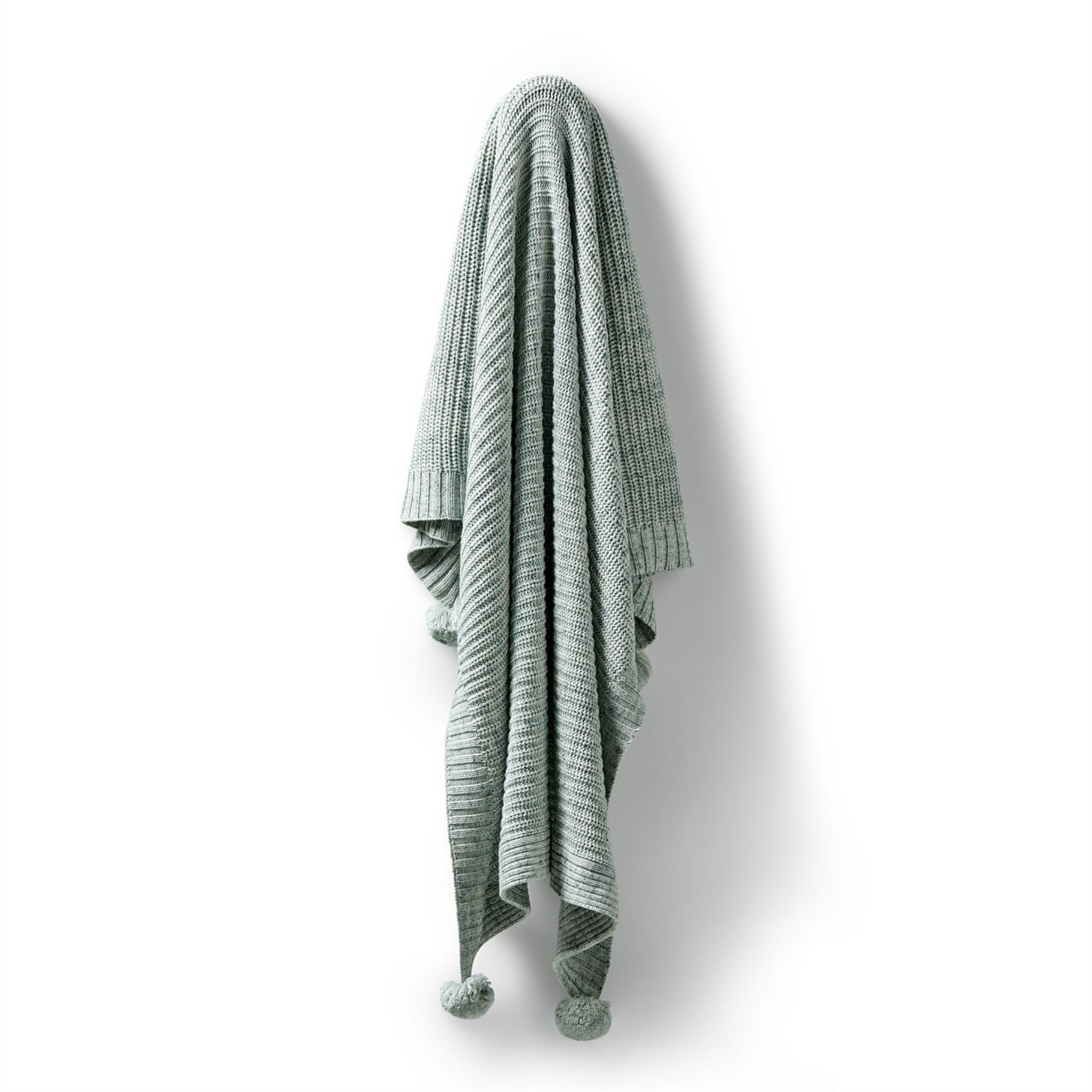 Wilson &amp; Frenchy Moss Speckle Organic Knitted Blanket