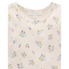 Purebaby Pointelle Rib Layering Top - Strawberry Blossom Print