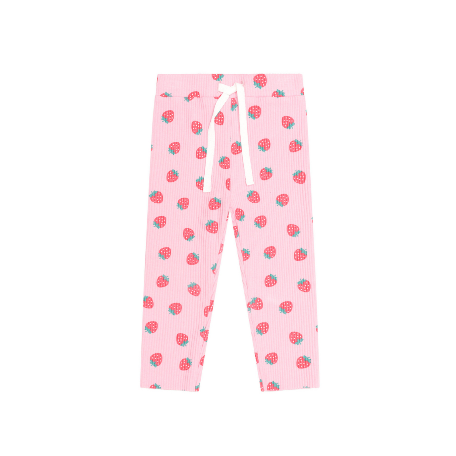 Huxbaby Strawberry Print Rib Legging - Strawberry Print