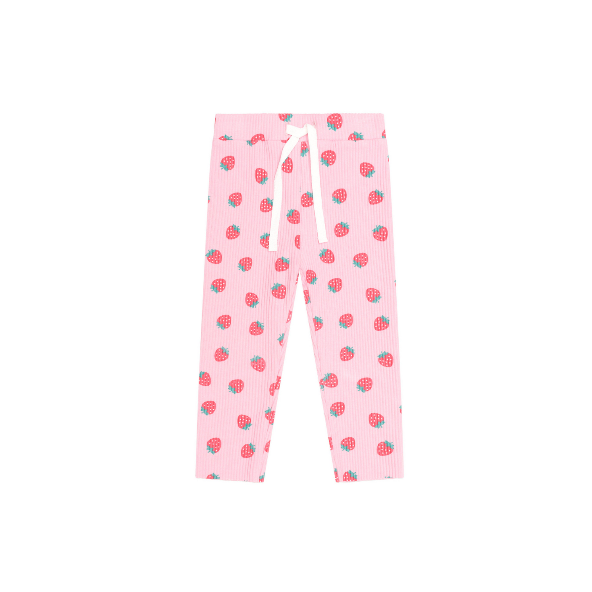 Huxbaby Strawberry Print Rib Legging - Strawberry Print