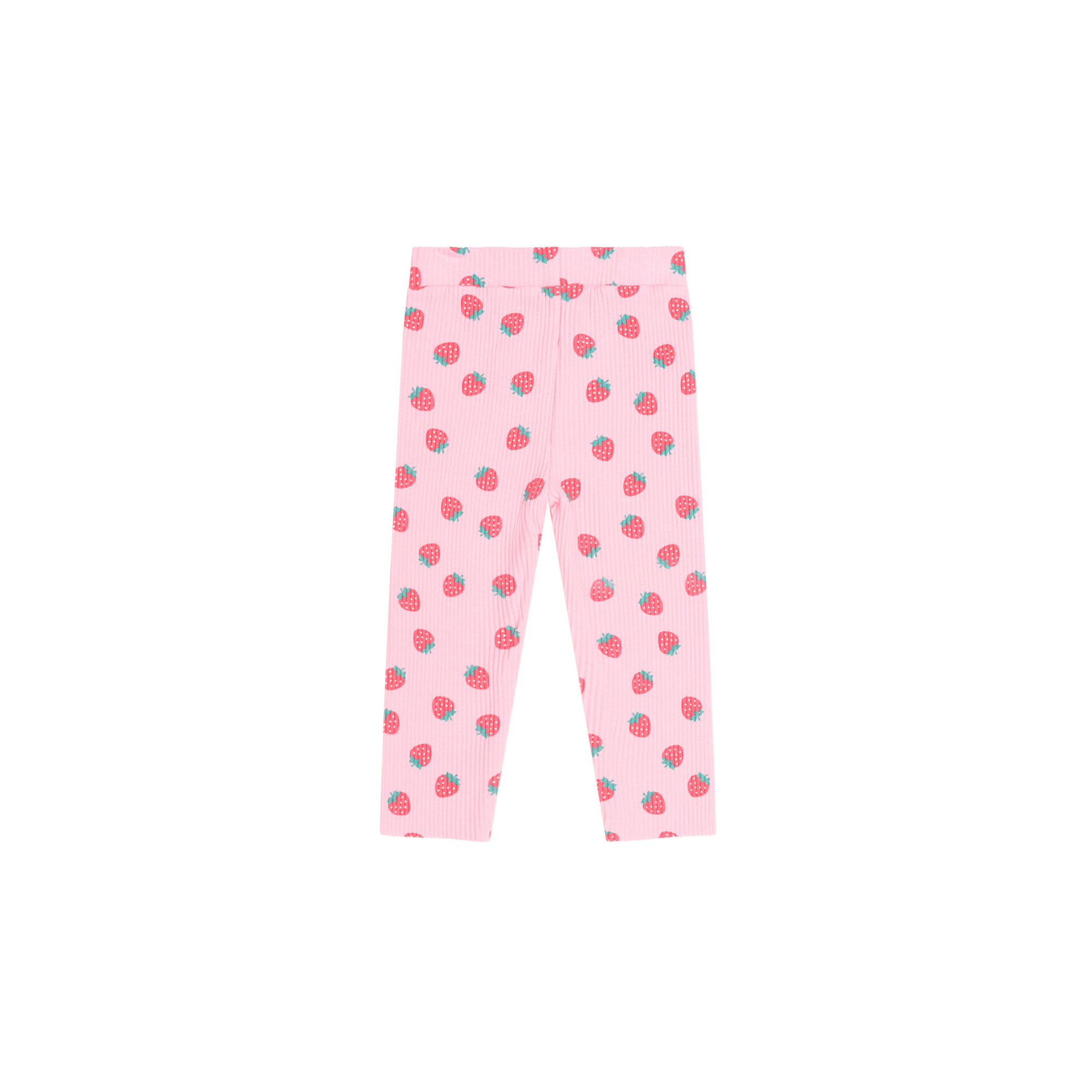 Huxbaby Strawberry Print Rib Legging - Strawberry Print