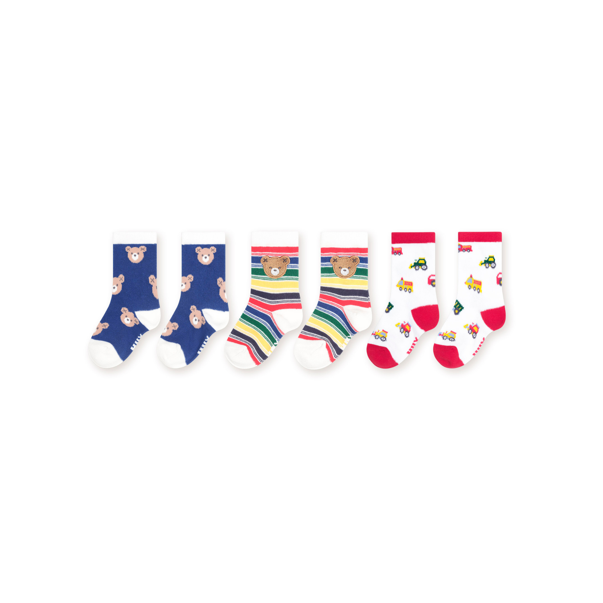 Huxbaby 3pk Boys Socks - Multi