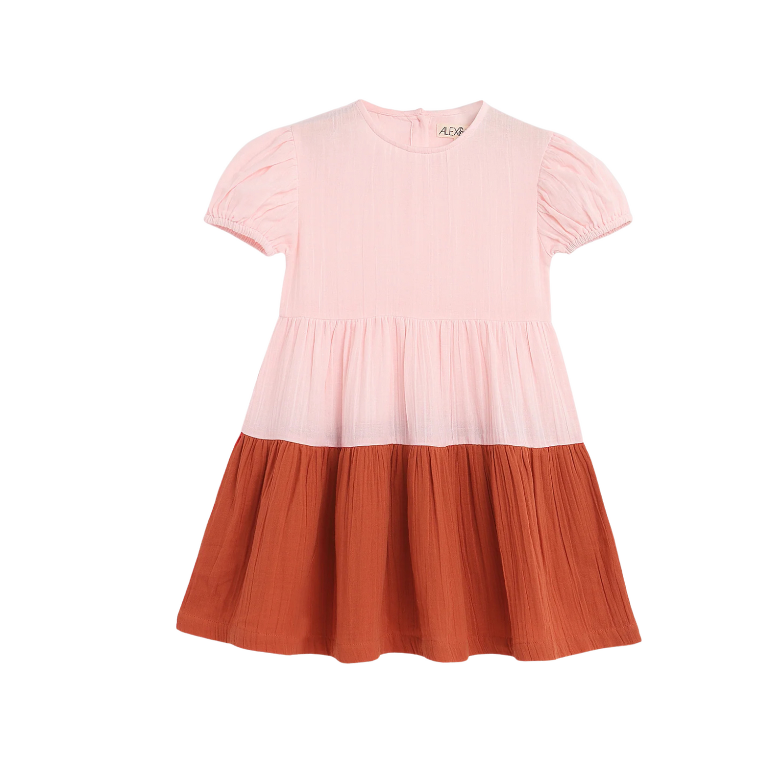 Alex & Ant Clara Dress - Petal Pink/Flame Red