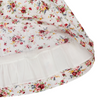 Korango Floral Dress with frill - White