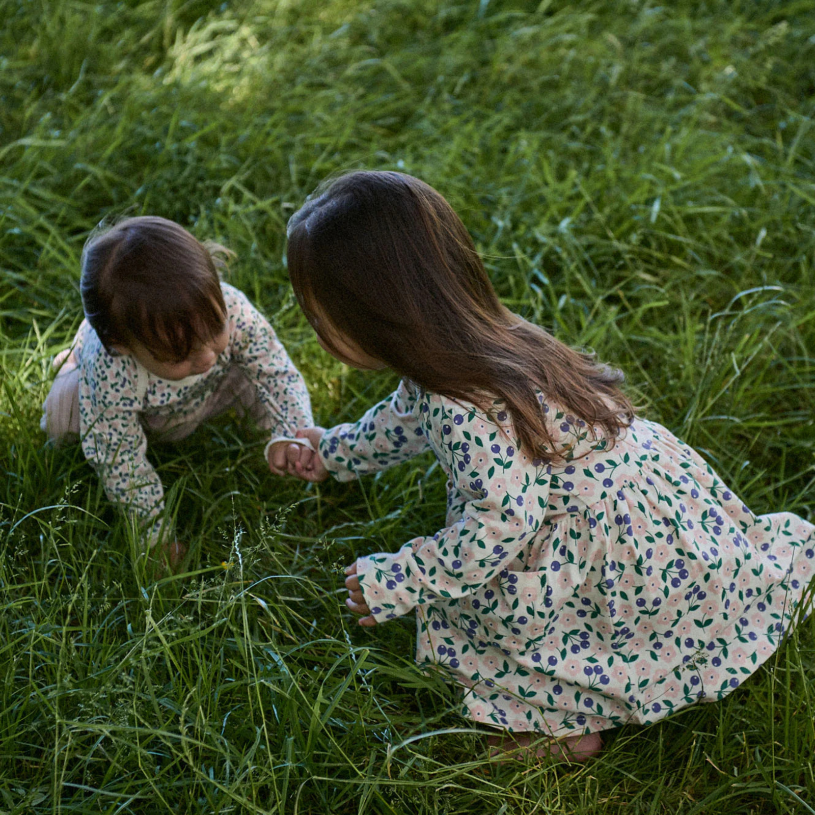 Nature Baby Long Sleeve Twirl Dress - Grande Briarwood Print