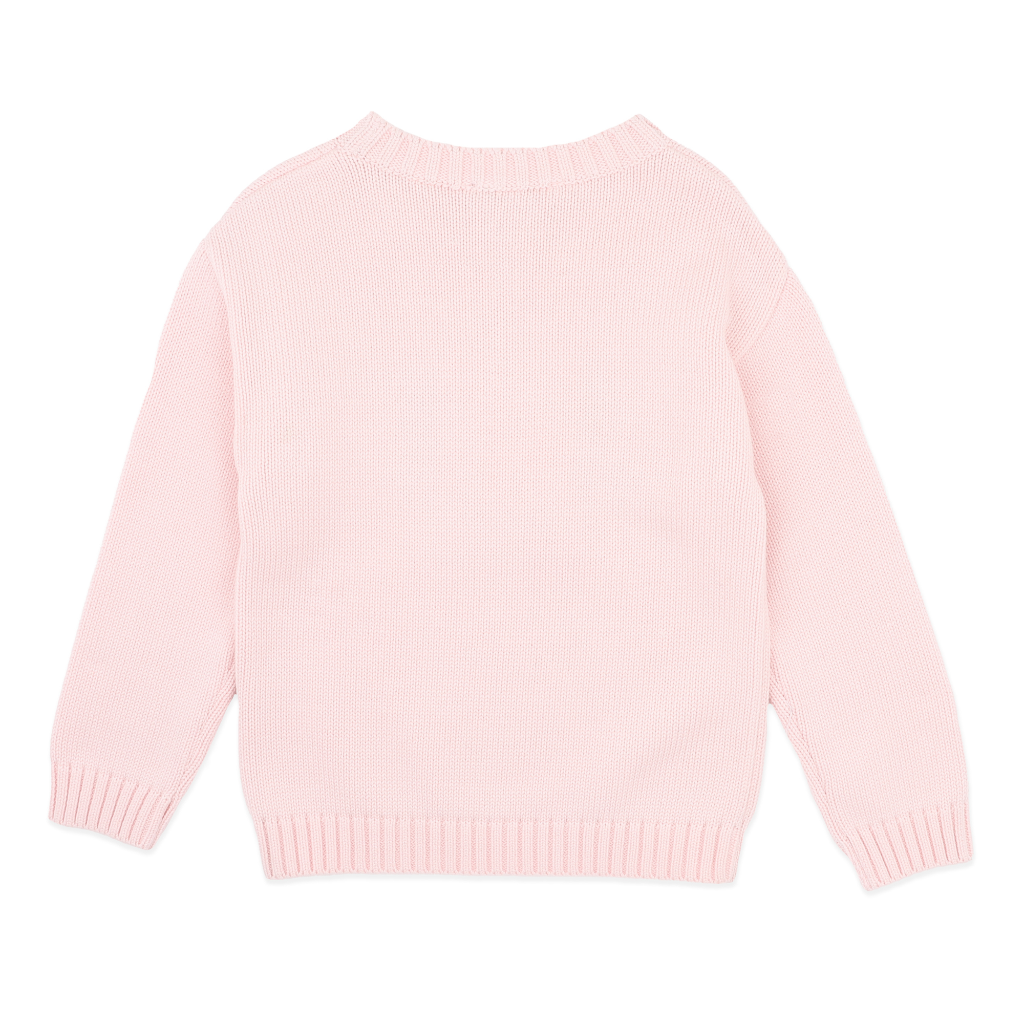 Bebe Winnie emb. Bunny knitted jumper - Pale pink