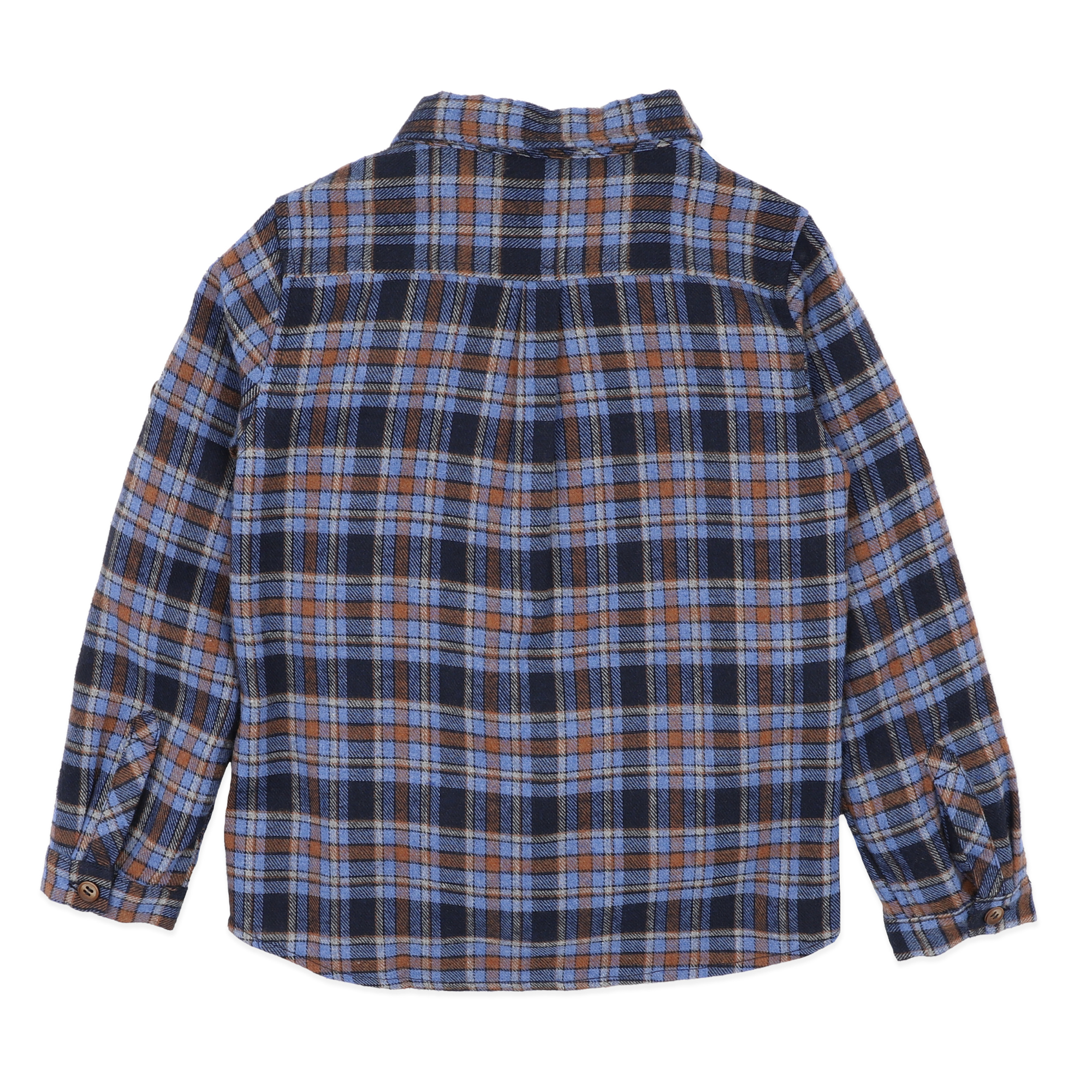 Bebe Hunter Check Long Sleeve Shirt - Blue Check