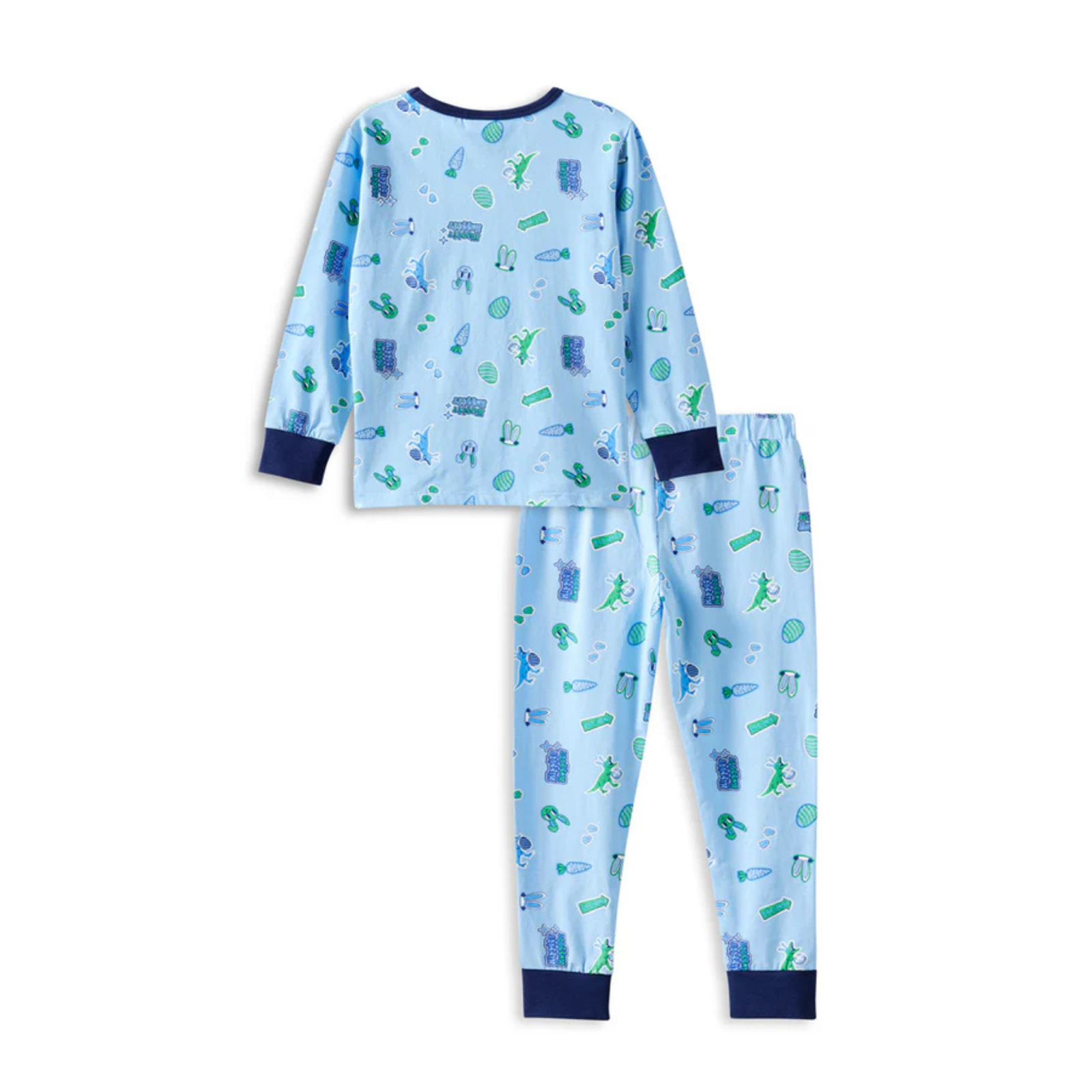 Milky Little Hopper Pj's - Steel Blue