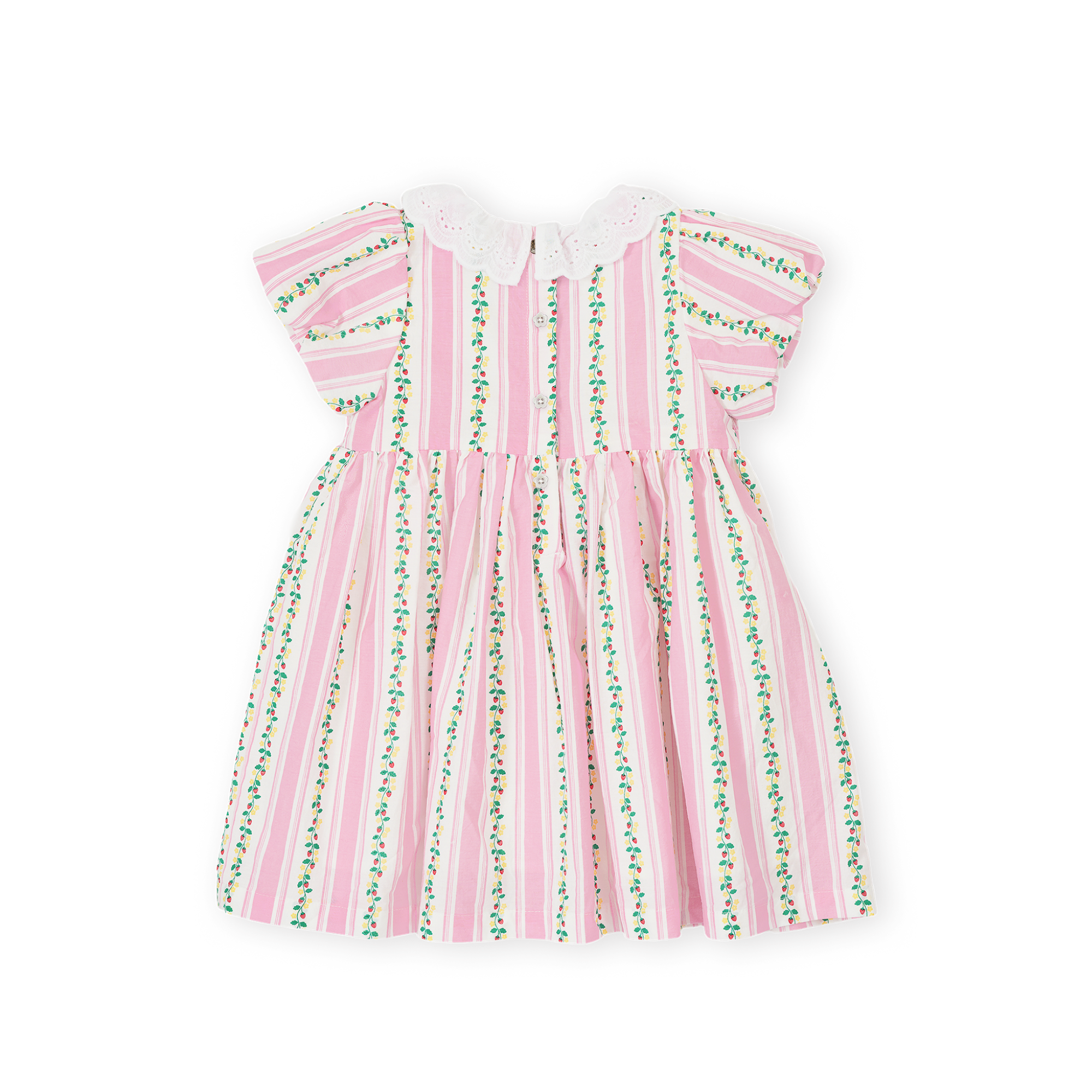Goldie + Ace Antique Stripe Strawberry Flo Smocked Dress