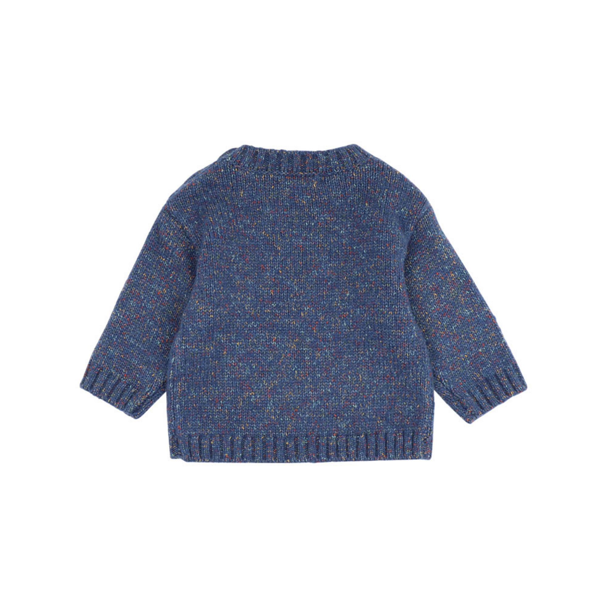Bebe Isaac Dinosaur Jumper - Blue Speckle