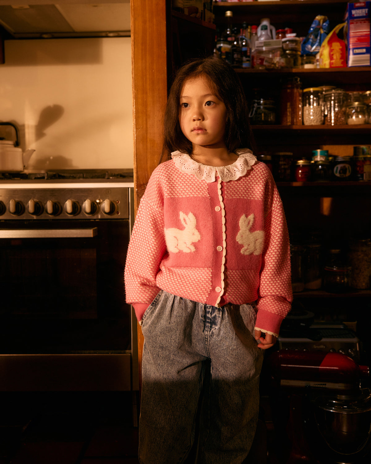 Goldie + Ace Bunny Knit Cardigan