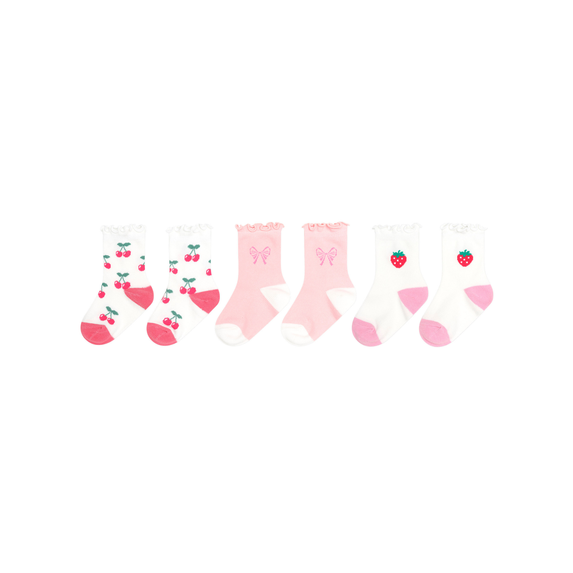 Huxbaby 3pk Girls Frill Socks - Multi