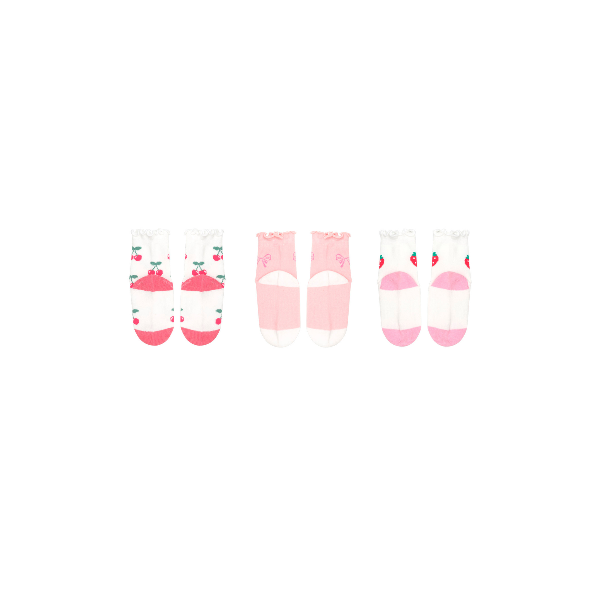 Huxbaby 3pk Girls Frill Socks - Multi