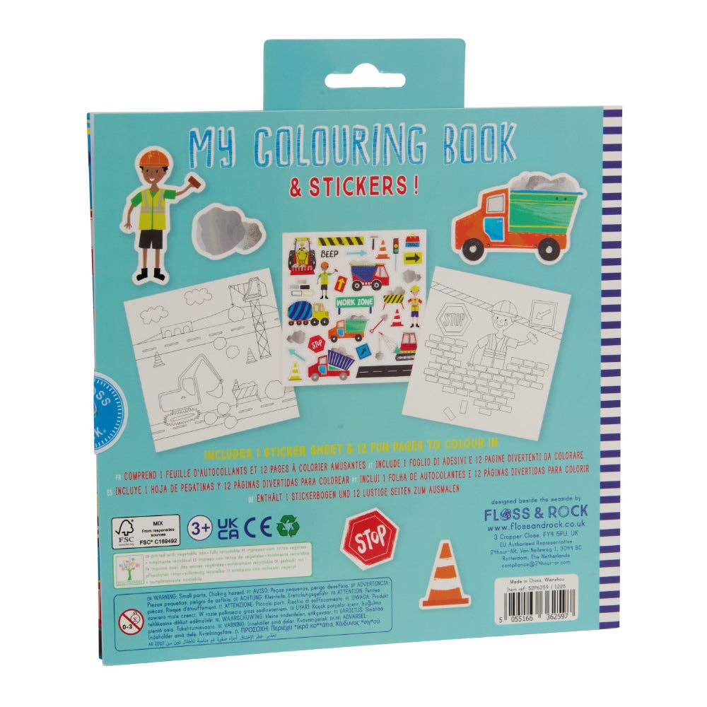 Floss &amp; Rock My Colouring Book - Construction
