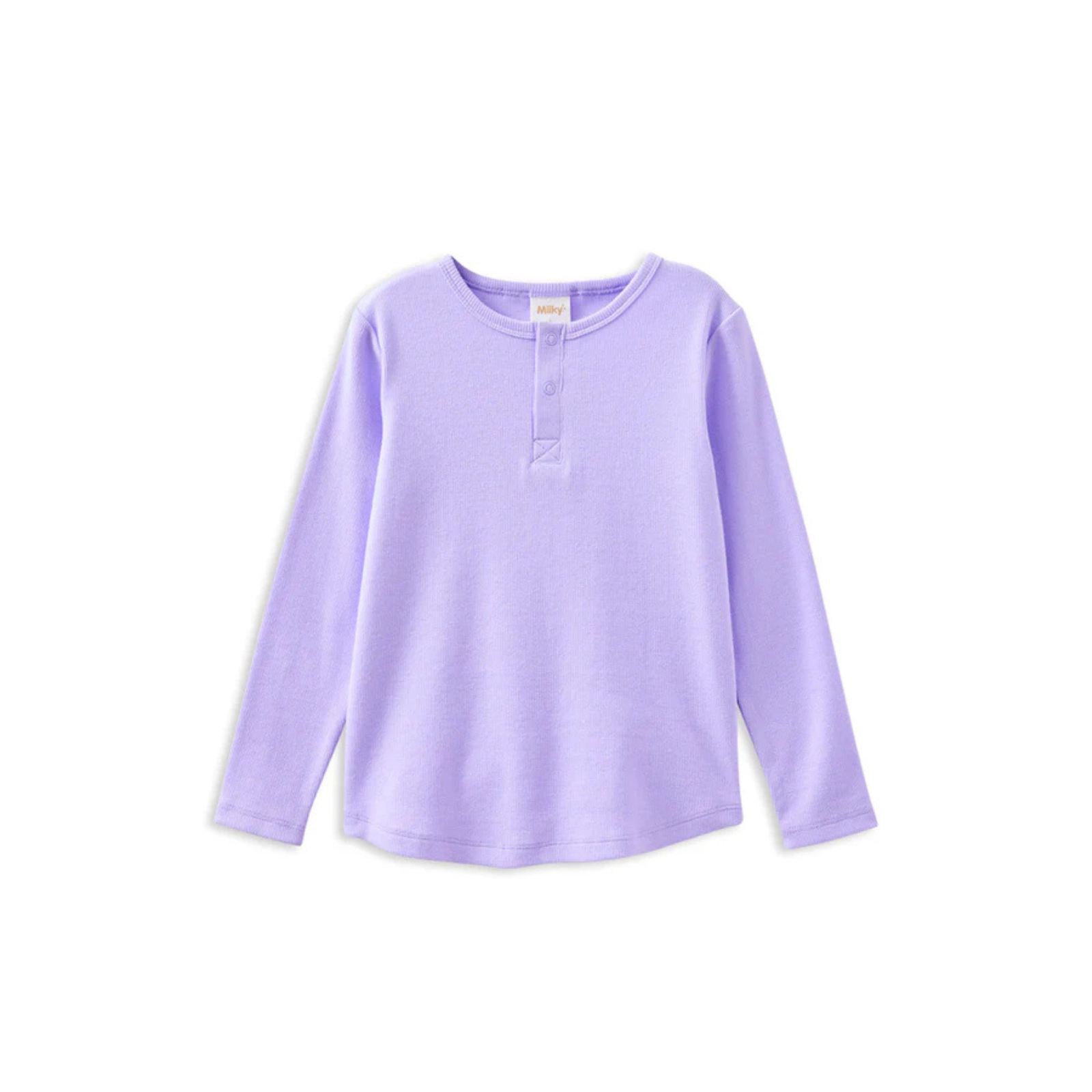 Milky Lavender Henley - Lavender