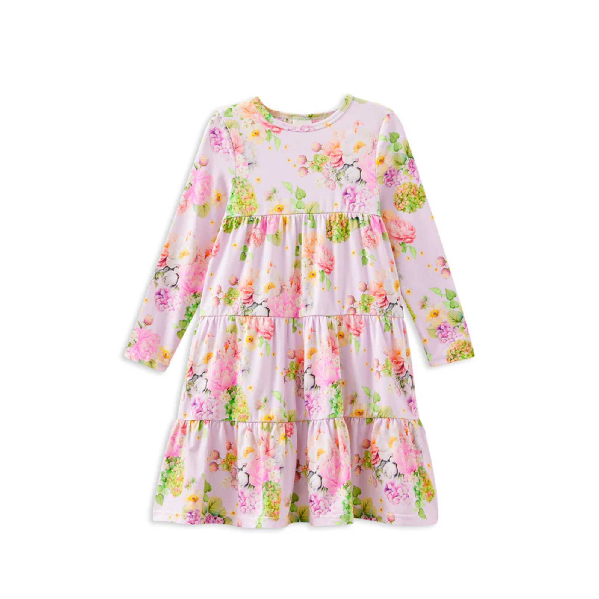 Milky Lily Belle Tiered Dress - Soft Lilac