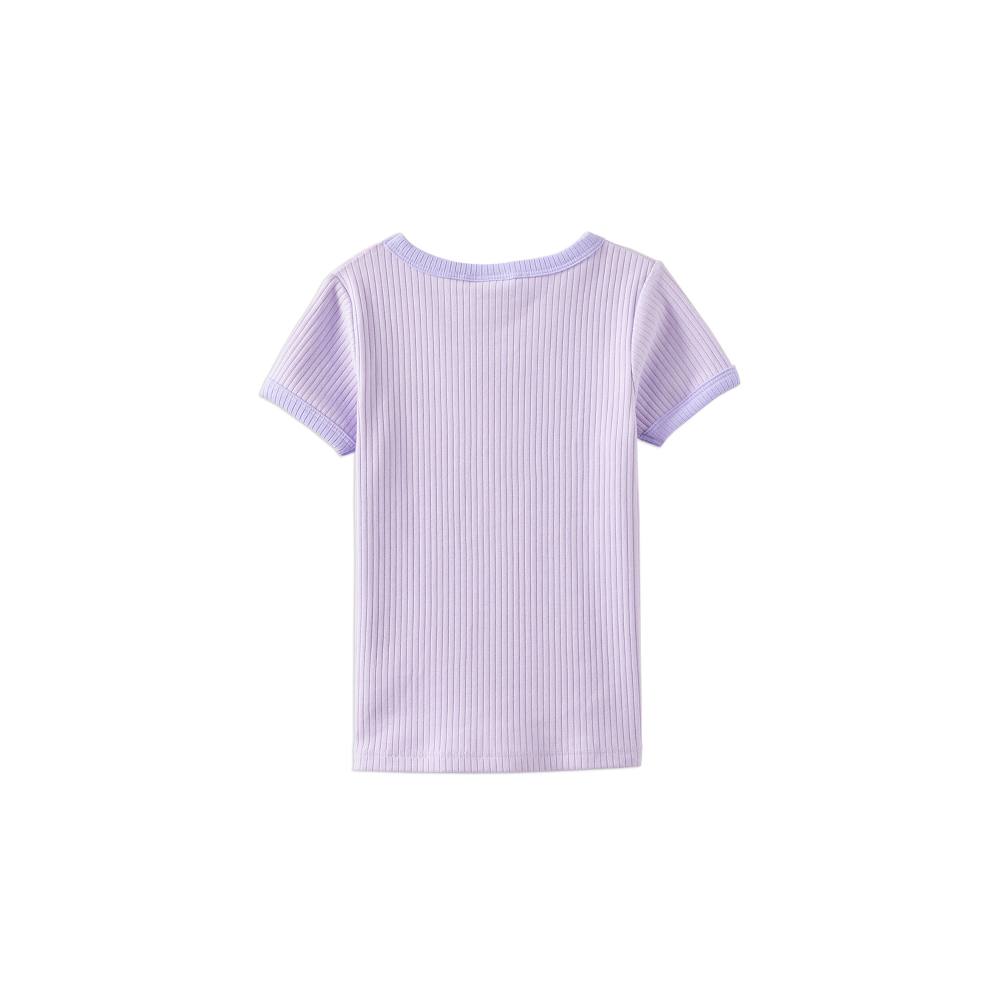 Milky Lilac Mist Rib Tee