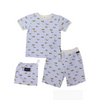 Korango Cotton PJs Trucks and Diggers Print - Blue