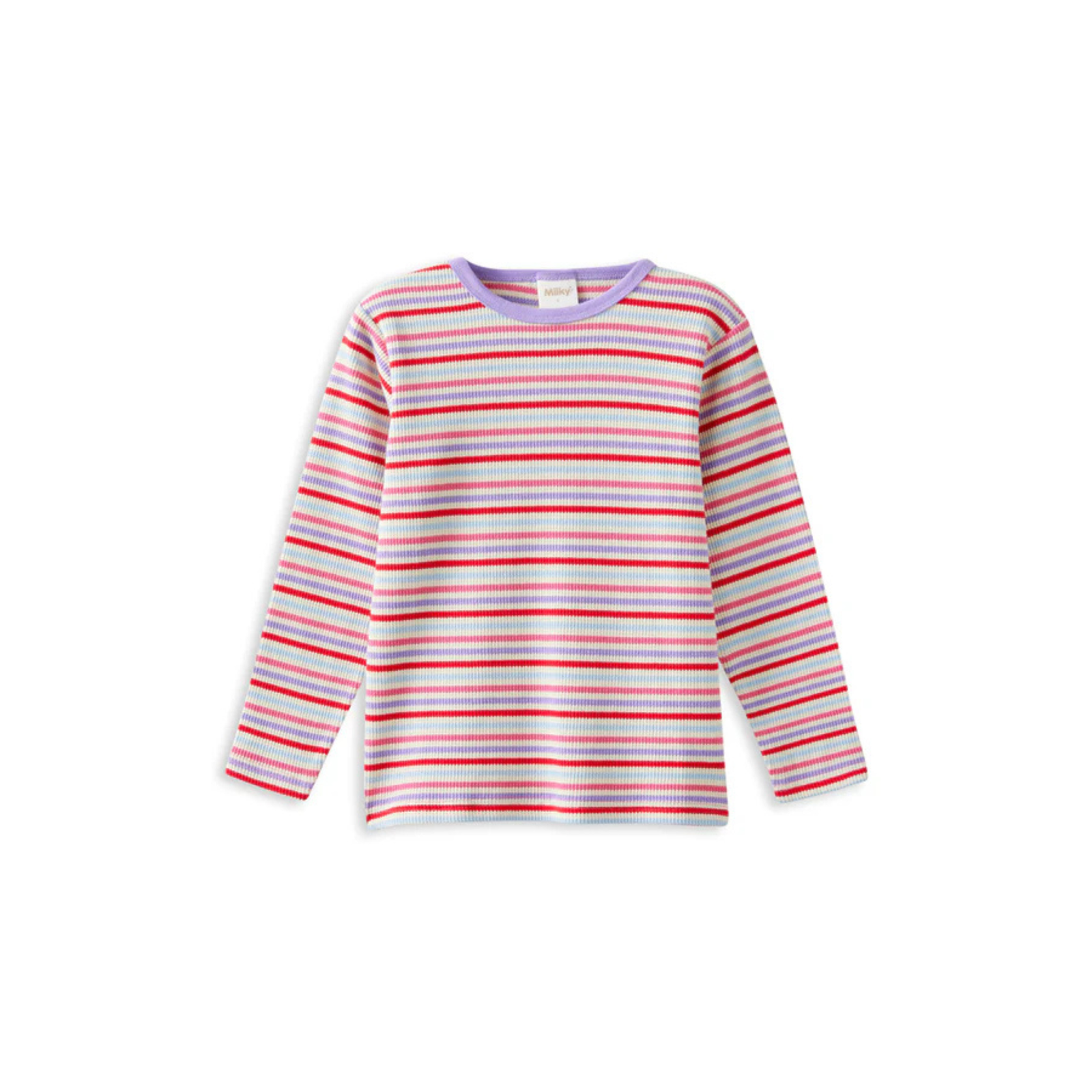 Milky Jellybean Waffle Tee - Multi Stripe